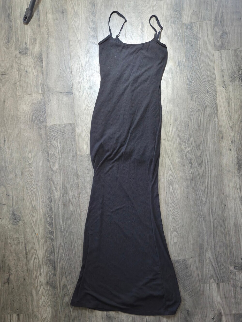 Black Spaghetti Strap Maxi Dress With Shapewear. Brand Shaper